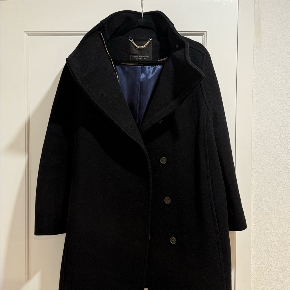 J. Crew Women's Italian Stadium Cloth Nello Gori Wool Cocoon Coat